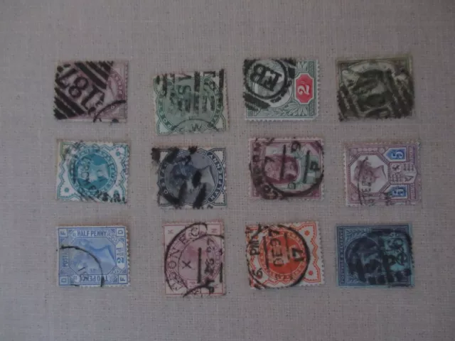 Lot de  Timbres - Stamp  GRANDE BRETAGNE Anciens oblitérés avec charnière Lot 67