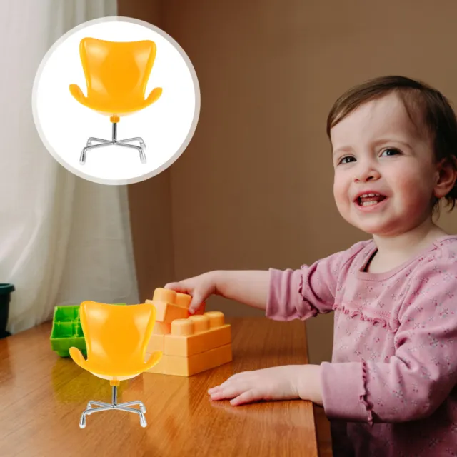 Mini juguete miniaturas para niños accesorios de mesa casa de muñecas mesas sillas bebé