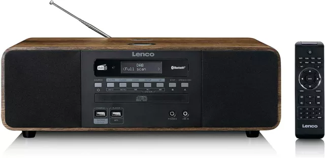 Lenco DAR-051 DAB+ Radio - Kompaktanlage - CD/MP3-Player - Bluetooth in Holz