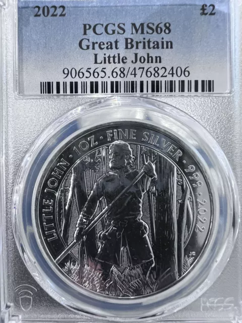 2022 PCGS MS68 Great Britain Little John Loc 2