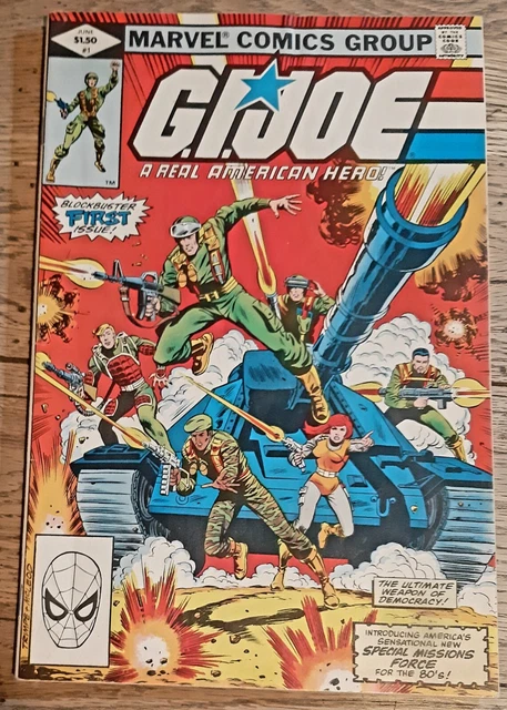 G.I. JOE A REAL AMERICAN HERO #1 JUNE 1982 MARVEL white pages(GI Joe) see photo'