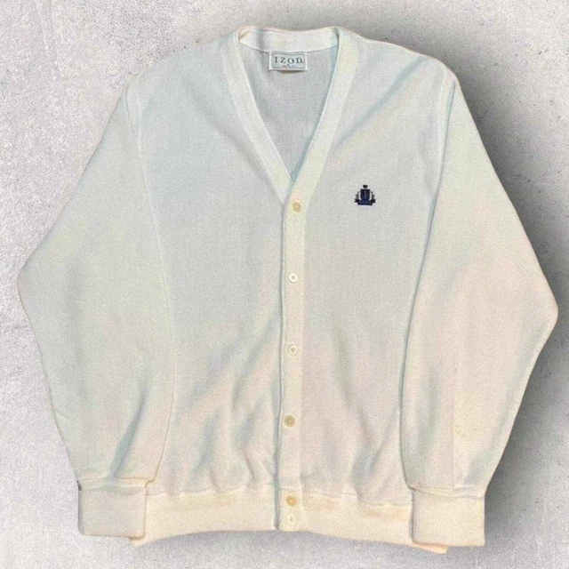 Vintage izod grandpa cardigan sweater usa made