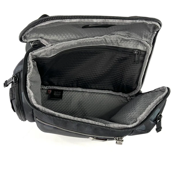 TUMI Kelley Sling Navy Blue Camo Crossbody Bag Alpha Bravo Collection 6