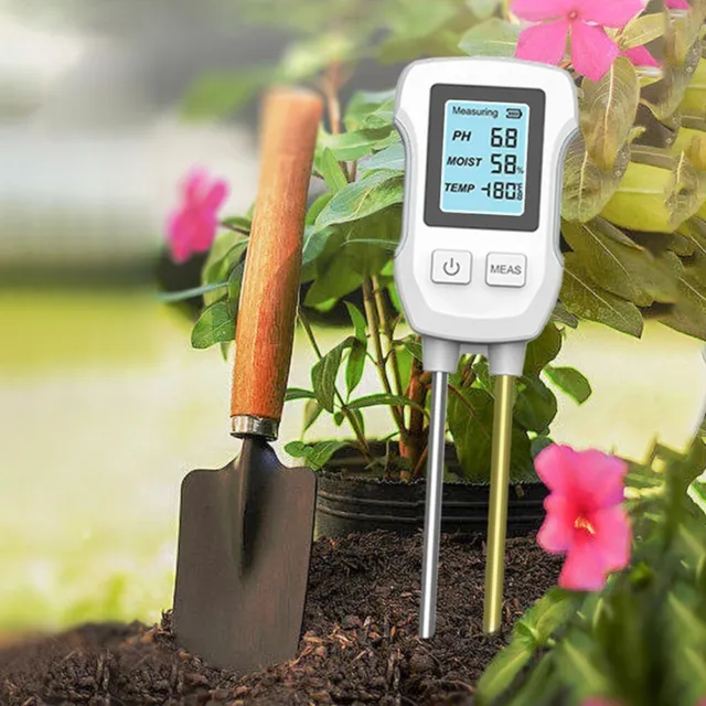 3 In1 Soil PH Tester LCD Screen Soil PH Meter Soil Moisture Meter Gardening Tool