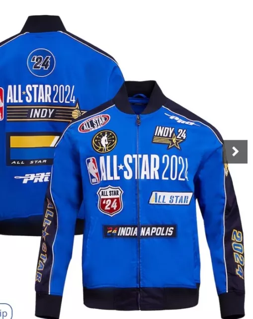NBA ALL STAR 2024 Pro Standard Varsity Jacket Mens sz 3XL NWT Royal