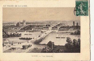 CK51. Vintage French Postcard. Tours. La Vallee de la Loire. General View.