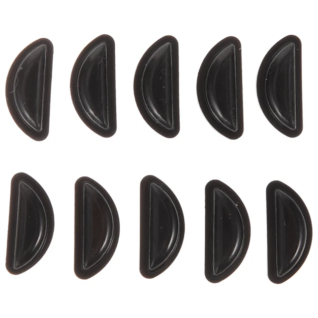 5 pares de almohadillas nasales para gafas, almohadillas nasales antideslizantes, piezas de gafas,