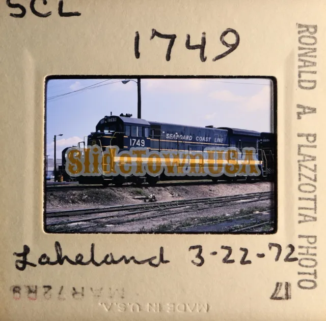 Vtg 1972 Train Slide 1749 SCL Seaboard Coast Line Railroad X3M109 2