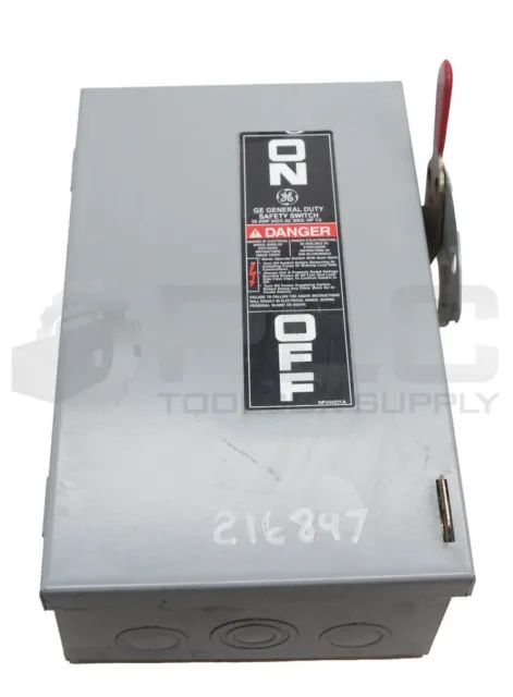 General Electric Tg4321 Safety Switch Model B 30A 240Vac 250Vdc