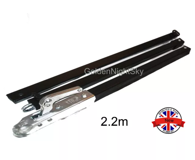 NEW Pro 3 Piece Recovery Pole Towing Straight Bar Heavy Duty Tow 3.5 Ton XXL 2.2