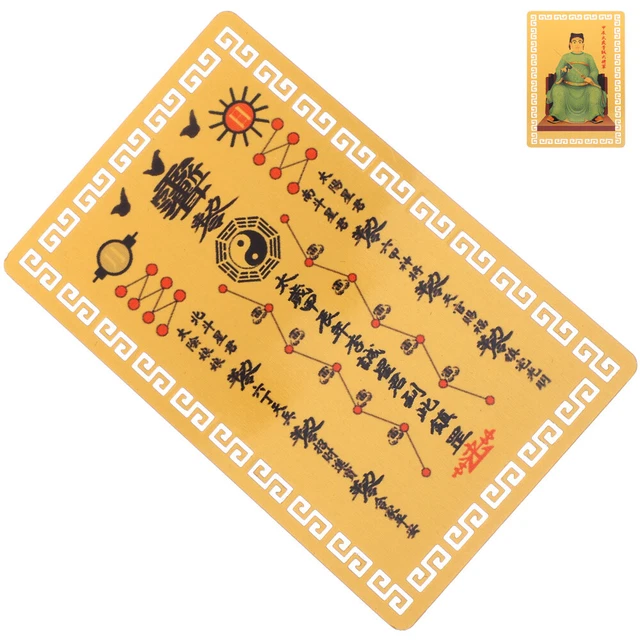 Delicate Amulet Traditional Luck Card Auspicious Cards Decorate