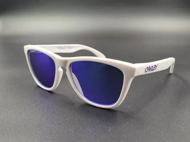 Oakley Frogskins Greg Lutzka / polished white - violet iridium /  03-201 / Neu