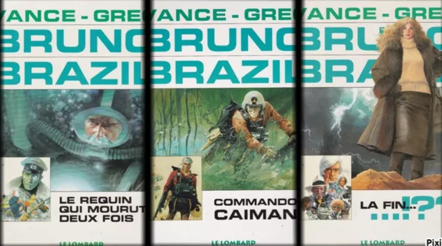 Bruno Brazil "Le Requin Qui Mourut Deux Fois; Commando Caïman; La Fin...! ??