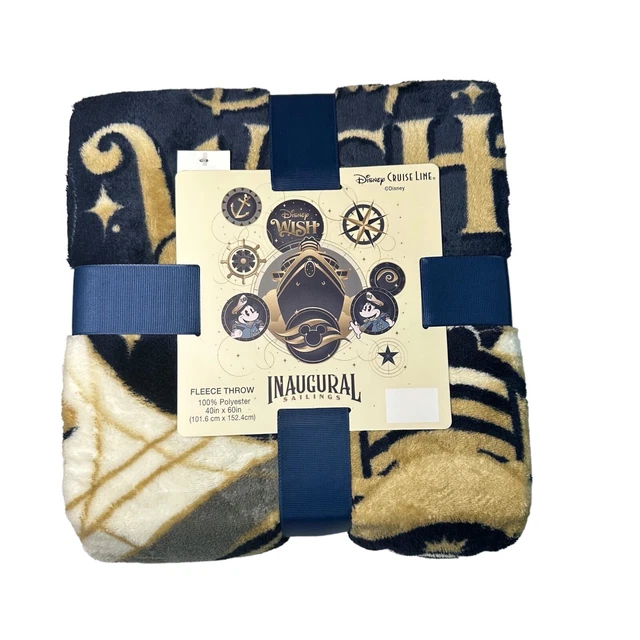 2022 DISNEY CRUISE Line DCL Disney Wish Inaugural Sailings Fleece Throw
