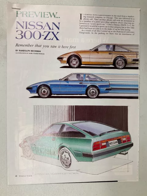 DatArt16 VINTAGE Original Article PREVIEW Nissan 300 ZX August 1983 3 page