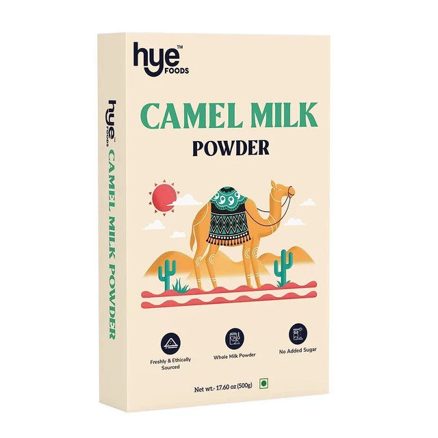 HYE FOODS Spray Latte Polvere Cammello Essiccato Puro e Naturale 500gm