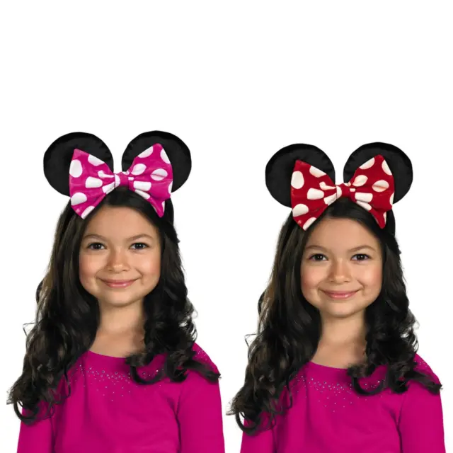 Oficial Disney Minnie Mouse Diadema Orejas Niños Accesorio de Disfraz