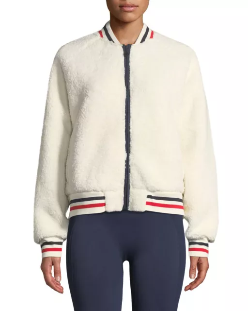 TORY SPORT Zip Front Sherpa Bomber Jacket M