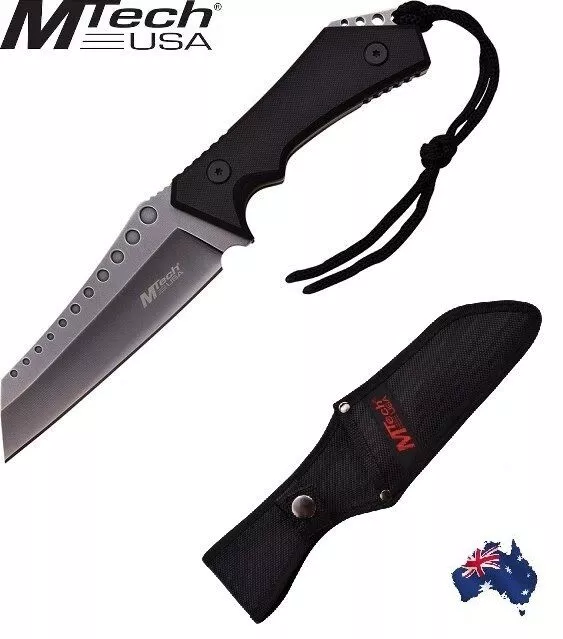 ** M-TECH USA ** REVERSED TANTO TACTICAL FIGHTING FIXED BLADE KNIFE - survival