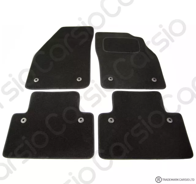 for Volvo S40 V40 2004 - 2012 Tailored Black Car Floor Mats Carpets 4 piece Set