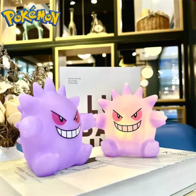 Pokemon Gengar Night Light Anime LED Lamp Model Figure Ornament Pikachu Decor