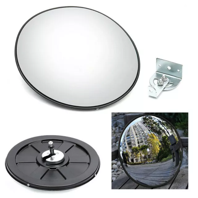 12" Wide Angle Convex Mirror Traffic Safety Outdoor Corner Blind Spot Security