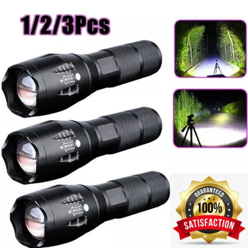 NEW Super Bright Tactical Military LED Flashlight 10000 LUX NEW Super Bright Tactical Military LED Flashlight 10000 LUX