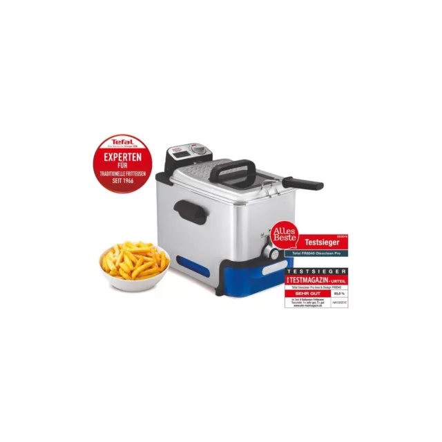 TEFAL FR8040 Oleoclean Pro Kaltzonen-Fritteuse Fritteuse Permanentfilter 1,2 Kg 2