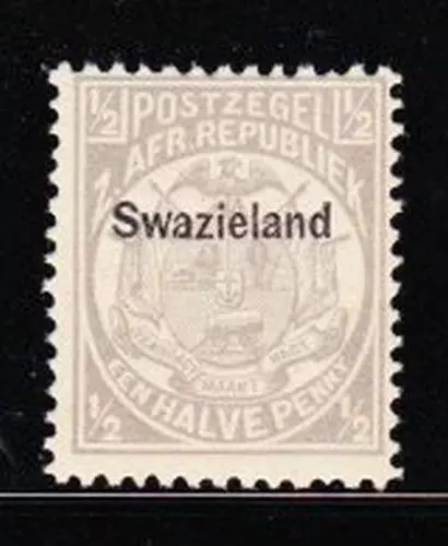 Album Treasures  Swaziland Scott # 1  1/2p Coat of Arms Mint NH