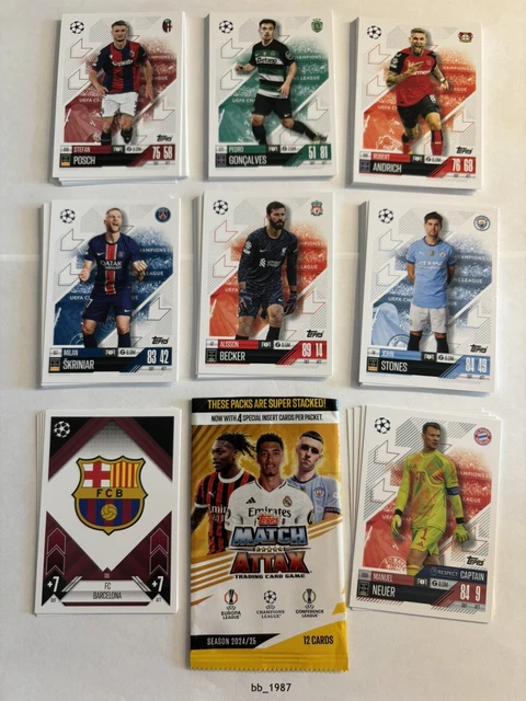 Lot De 5 Cartes Match Attax Lionel Messi FC Barcelone 2019-20, Différentes