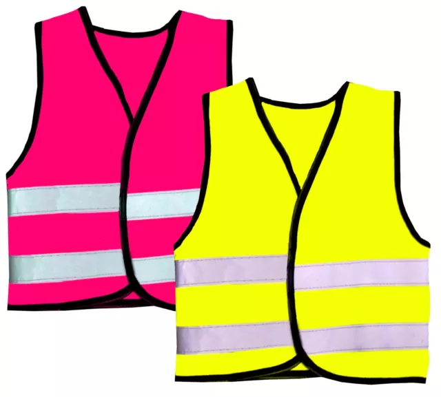 Yellow Or Orange Hi Vis High Visibility Hi Viz Safety Vest Adult Kids Infants 2