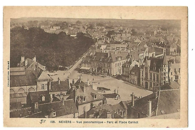 58  Nevers  Vue Panoramique  Parc Et Place Carnot