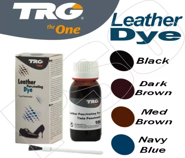 TRG Penetrating Leather Shoe Dye Kit 50ml Leather Shoes Boots Trainers + Brush