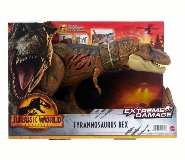 Jurassic World Dominion Tyrannosaurus Rex Extreme Damage Toy Dinosaur