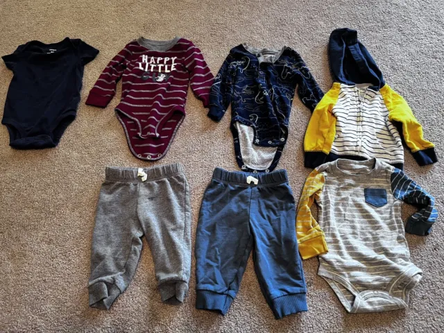 baby boy clothes 6 months carters LOT