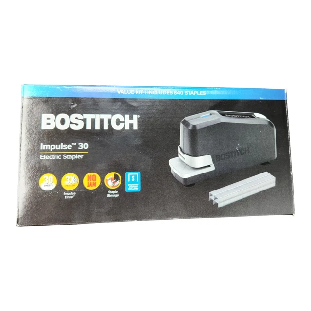 BOSTITCH IMPULSE 30 Electric Stapler Value Kit Includes 840 Staples