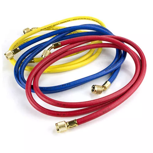 Yellow Jacket 21986 72", 3 Pak Charge Hose, Plus II 1/4"