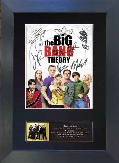 #723 THE BIG BANG THEORY Signed Mounted Reproduction Autograph Photo Print A4