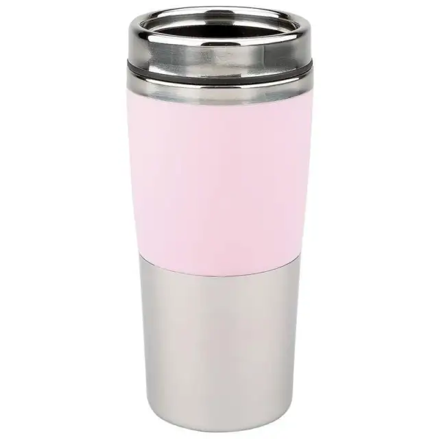 Maxam 16oz Pink Stainless Steel Insulated Coffee Travel Mug NIB (WP)