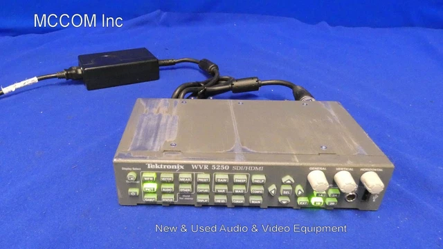 Tektronix WVR5250 SDI/ HDMI Compact Video Waveform Rasterizer w/ power supply