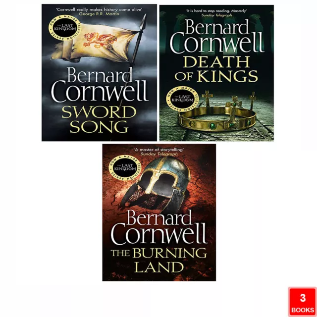 The Last Kingdom Saxon Tales Series 4-6 Books Collection Set by Bernard Cornwell