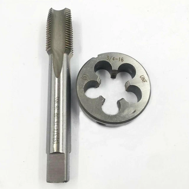Versatile 34 16 TPI Tap and Die Set for Ferrous and Non Ferrous Materials