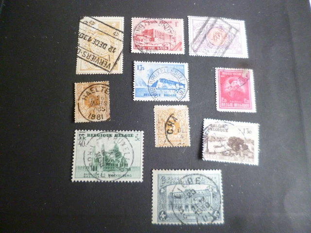 Briefmarken  Belgien ; altes Lot gestempelt