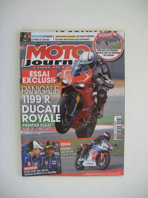 MOTO JOURNAL n°2043 DUCATI 1199 PANIGALE R-HONDA CBR 600 RR-LAVERDA 1000 3 cyl