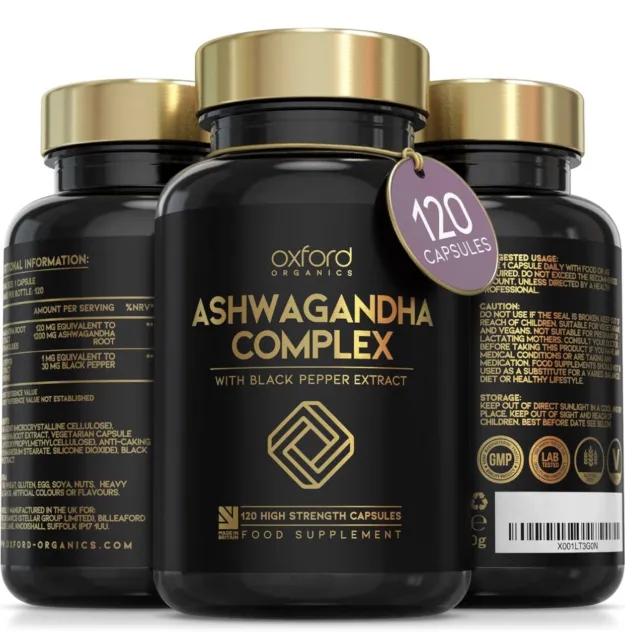 Ashwagandha CAPSULES 1200mg x 120 Natural Supplements