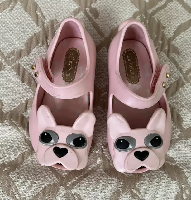 Toddler Mini Melissa Mary Jane Pug Jellies Shoes Size 5