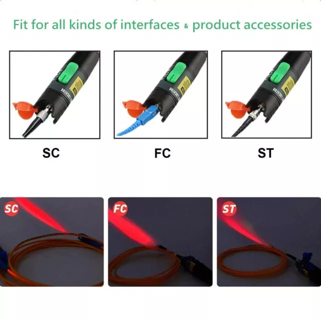 Localisateur Visuel Défaut Fibre Optique Testeur de Câble Pour CATV 20-30 Km 3