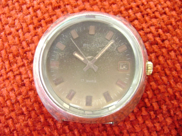 Montre Sovietique Poljot Années 1980 - Mécanique 17 Rubis - Vintage - Occasion Révisée