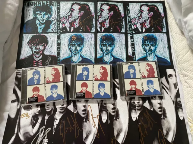 Inhaler Signed - It Won't Always be Like This CD + 2 Signed Lithographs U.K. No1
