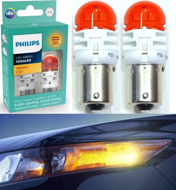 Philips Ultinon LED Light 1157 White 6000K Two Bulbs Front Turn Signal  Stock Fit